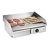 Royal Catering RCEG-55 Elektrische Grillplaat 55cm Glad 3000 W Gietijzeren Bakplaat 72,5 x 40 cm Inclusief Spatscherm 30…