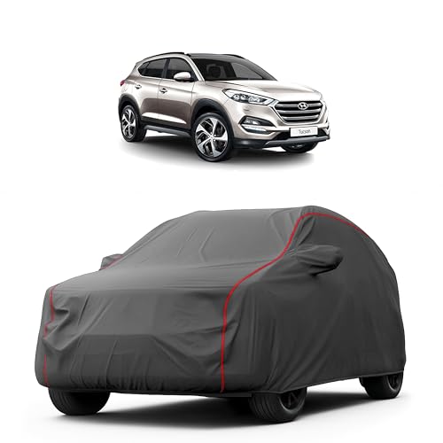 Image of Heavy-Duty Car Cover for Compatible with Hyundai Tucson (2004 to 2025 All Models) Deluxe Car Protection Cover - Waterproof & UV-Resistant All-Season Exterior Protection