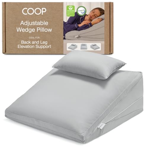 Coop Home Goods Adjustable Wedge Pillow, Ergonomic...