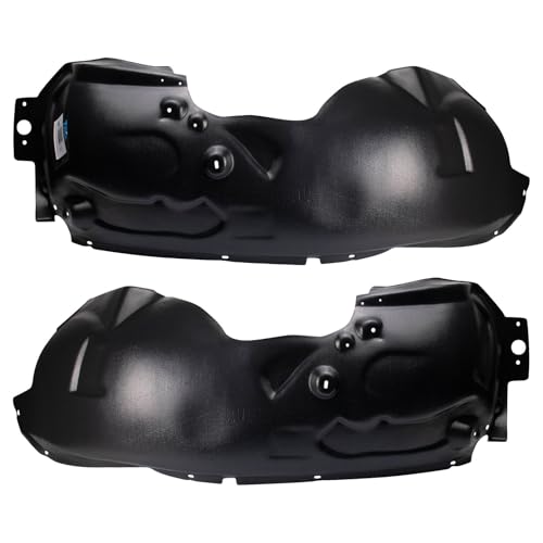 Image of TRQ Front Driver and Passenger Side Inner Fender Liner Set Compatible with 2011-2016 Ford F-250 Super Duty 2011-2016 F-350 Super Duty