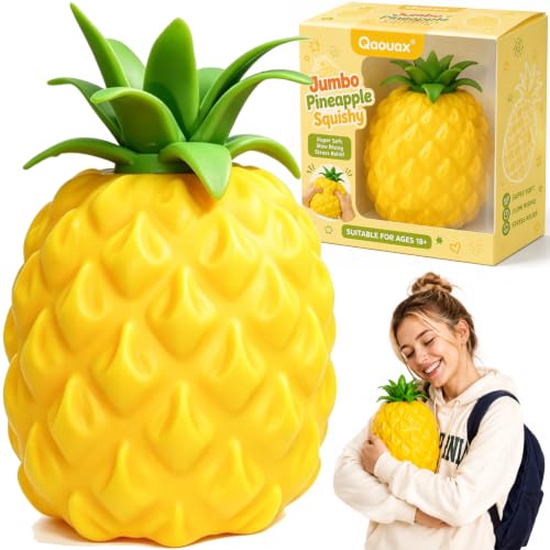 Pineapple Squishy Jumbo Squishy Pineapple Bun Crunchy Giant Slow Rising Scented Fruit Squishies for Adults1 PCS