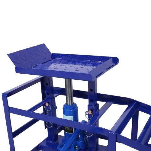 2 Rampas hidráulicas para auto de 5 toneladas color azul miniatura 5