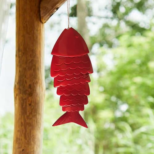 Carillon à vent Koi en métal, une idée cadeau idéale pour jardin et terrasse - 4
