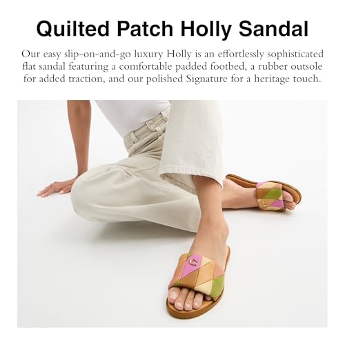 Coach Women's Quilted Denim Holly Sandal Flat2