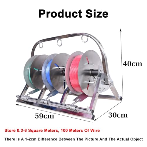 Support de bobine en fer pliable pour enrouleurs cordes et câbles électriques - 3