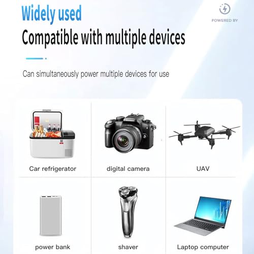 Adaptador de carga rápida para coche compatible con smartphones tabletas y PC 5