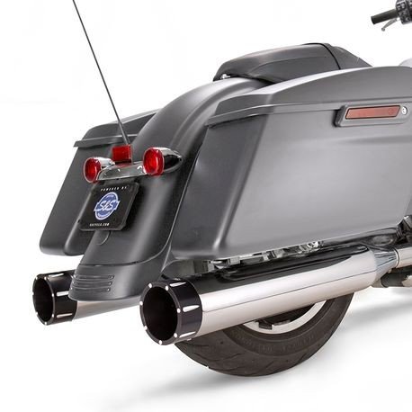 S&S Cycle MK45 4.5 inch Mufflers for Harley Milwaukee-8 Touring