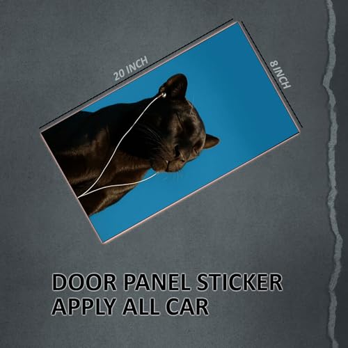 Image of Premium Car Pillar Self-Adhesive Printed Vinyl Sticker, Cool Boy Design, Vehicle Exterior Decor DIY Decal Accessory (J)