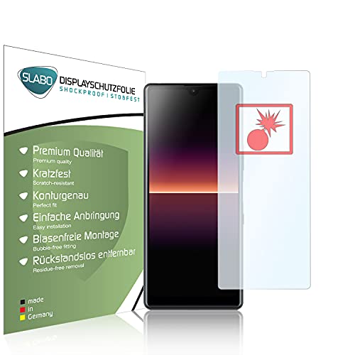 Slabo 2 x Protector de Pantalla blindado para Sony Xperia L4 Shockproof A Prueba de Golpes