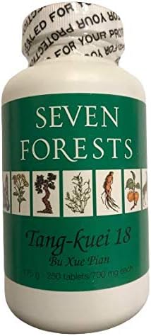 Tang-kuei 18 By Seven Forests, 250 Tablets, 700 Mg.