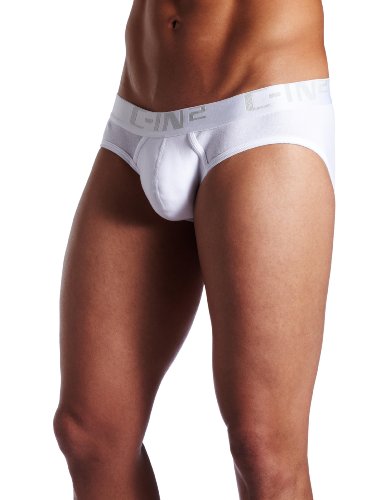 C-In2 Mens Core No Show Profile Brief with Sling,White,X-Large