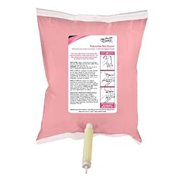 Bag-in-Box Pink Lotion Skin Cleaner #56638 from Health Guard, Easy to load into dispenser, Opaque pink color with fresh scent, 6/800 mL