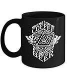 Critical Success DND Mug For Tabletop Gamers and Nerds (Black)