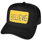 Popfunk Official Ted Lasso Believe Sign Foam Snapback Trucker Hat - Unisex for Men and Women