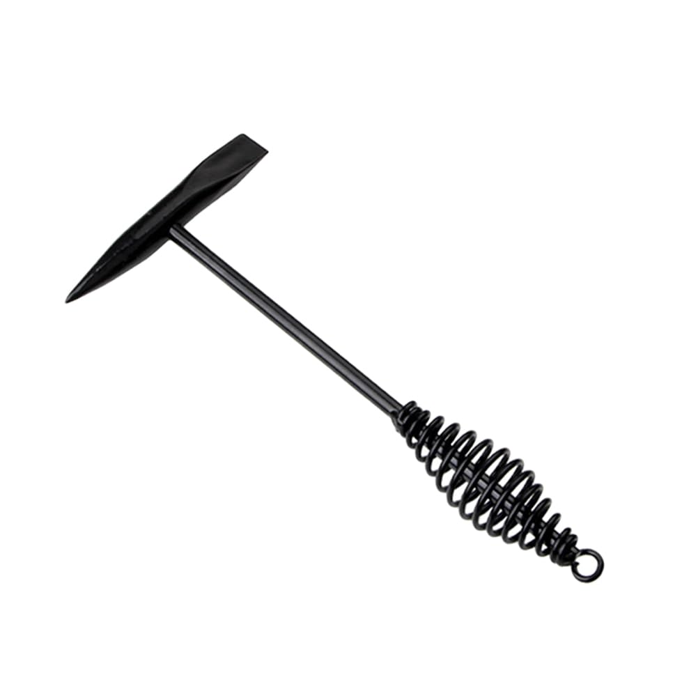 Martillo de soldadura de acero de alto carbono con mango de resorte, martillo de robusto para fácil aplicación, herramienta de gancho de pérdida para soldador