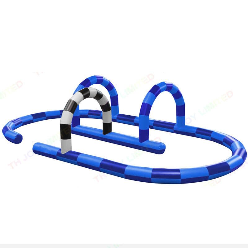 12x6m PVC Inflatable Bumper Car Go Kart Track Inflatable Go Karts Race Track
