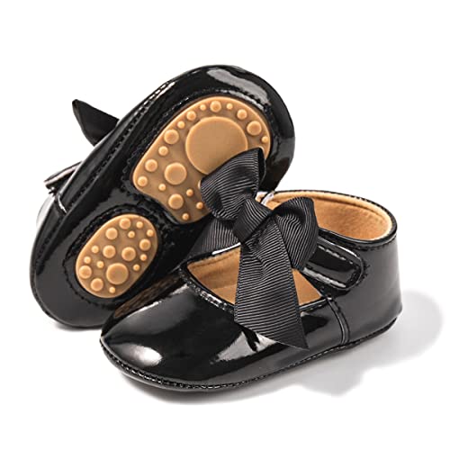 KIDSUN Infant Baby Girls Mary Jane Shoes Non-Slip Rubber Sole Ballet Slippers Princess Dress Wedding...