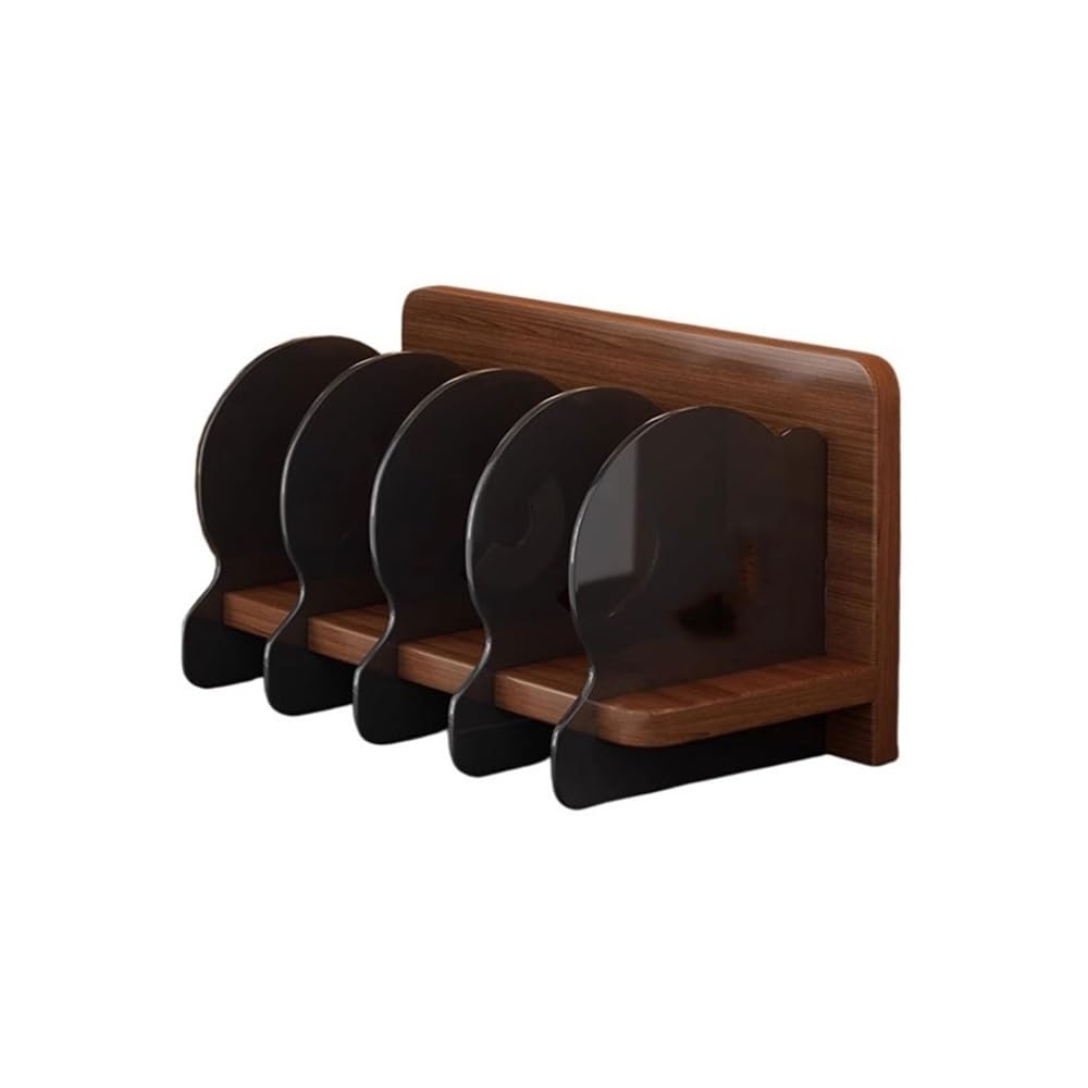 RYUQW3RE Cd Storage Rack Wooden Vinyl Record Display Holde with Acrylic Partition Desktop Decor Storage Rack