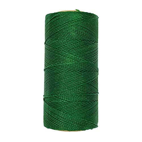 Linhasita Waxed Thread 100 g / 170 m Polyester 1 mm Thick Macrame, 30 Colours green, 170 metros / 100 gr - Image 3