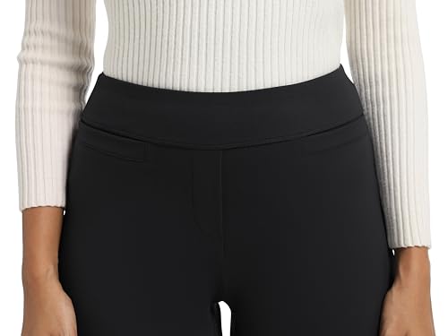 Foucome Womens Dress Pants Wide Leg Stretchy Pull On Work Pants Business Office Casual Ladies Slacks with Pockets3