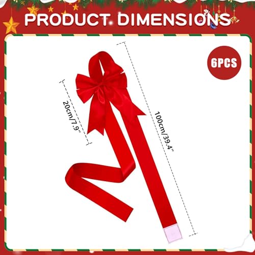 Lazos de gabinete de Navidad Muzrunq para decorar la cocina en las fiestas de fin de año, 6 uds 3