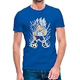 Camiseta de Manga Corta Goku del Malaga 25-26 (13- Camiseta Talla L)(Azul Manga Corta)