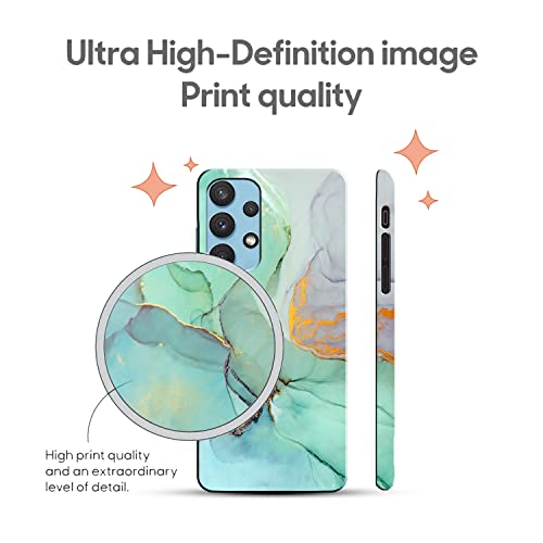Image of COLORflow Back Cover Compatible with Samsung Galaxy A23 4G / A23 5G | Beautiful Green Marble | Designer Printed Hard CASE Bumper Back Cover Compatible with Samsung A23 4G / A23 5G