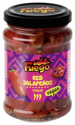 Fuego - Rote Jalapeños, geschnitten , Verleiht einer Vielzahl an Gerichten eine mexikanische...