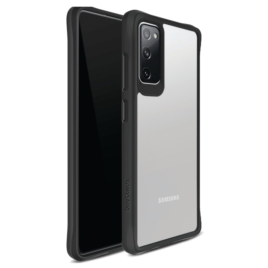 DailyObjects Case for Samsung Galaxy S20 FE, Drop Protection Polycarbonate Black Hybrid Slim Shockproof Back Cover (B09VP9BCSK) Amazon Price History, Amazon Price Tracker