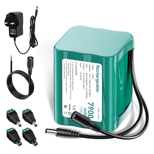 Batterie lithium 12V 7900mAh 12,6V pour piano de scène et phare arrière de vélo