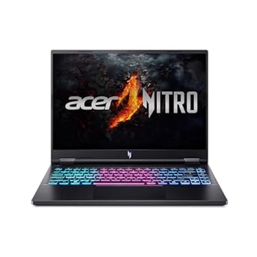 Acer Laptop para jogos Nitro 14 | Processador AMD Ryzen 7 8845HS Octa-Core AI | GPU para laptop NVIDIA GeForce RTX 4060 | Tela WUXGA IPS 120Hz de 14,5 polegadas | LPDDR5X de 16 GB | SSD de 512 GB |