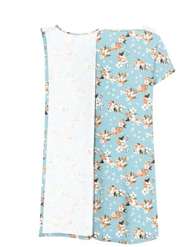 Image of Deyeek Hospital Gowns for Women Labor Delivery Shoulder Surgery Dress Adaptive Clothing Night Robes for Elderly Plus Size