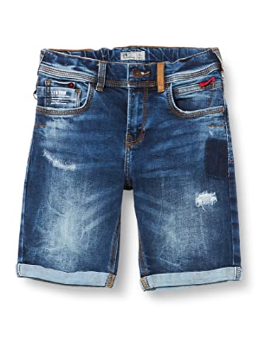 Shorts en jean fille LTB Corvin B coupe moderne en denim bleu