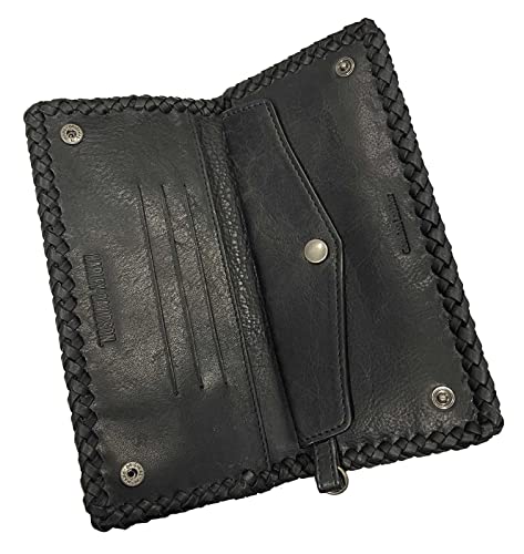 Harley-Davidson Men's Ride Free Trucker Leather Wallet w/RFID Protection - Black2