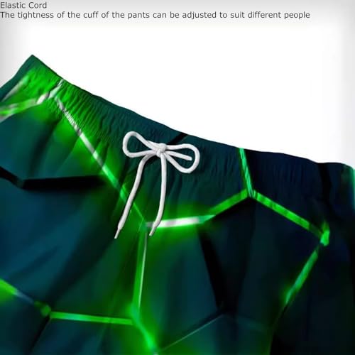 Quick Dry Men's Swim Trunks Hawaiian Board Shorts Lined Beach Shorts with Pockets Black3