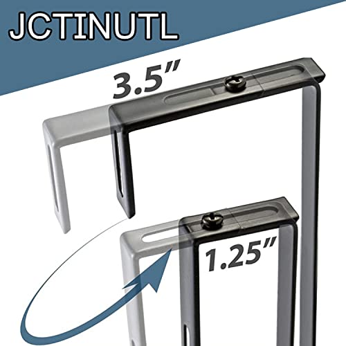 Jctinutl Adjustable Cubicle Universal Partition Hanger Set Metal Black Cubicle Hooks Door Mirror Hangers, Adjusted To Fit Panels With 1 3/8 Inch To 3 1/2 Inch Thickness For Office Whiteboard (8 Pack) #TOP1