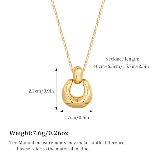 Pendant Necklace for Women Statement Gold Silver Necklace Trendy Jewelry for Women4