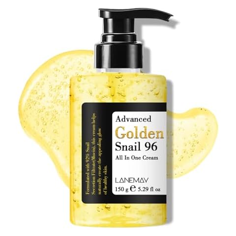 CascAm Golden Snail 96 Mucin Essence,Snail Mucus Filtrate for Dull and Damaged Skin,Long-lasting Hydration Relieve Redness,Strenghtens Skin Elasticity Cover