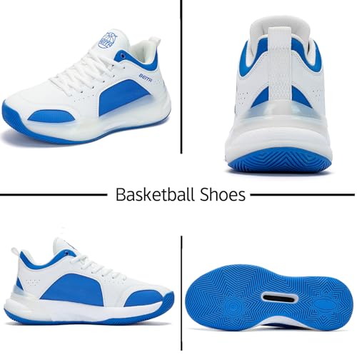 Image of Beita Basketball Shoes for Men High Upper Sneakers Breathable Sports Shoes Anti Slip