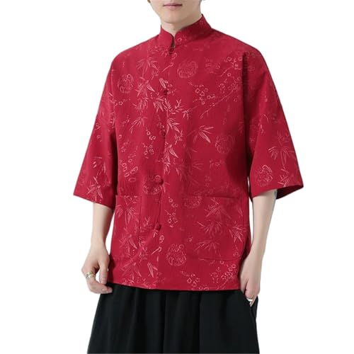 Chemise à manches cinq points : restez frais en style chinois lors de vos soirées