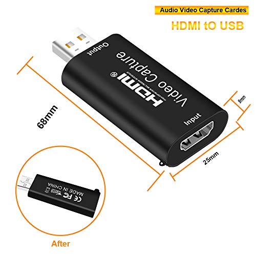 Image of Tobo HDMI to USB Video Capture,Full HD 1080P USB3.0 Record to Computer via DSLR Camcorder for Gaming, Streaming, Teaching, Video Conference or Live Broadcasting-(TD-812HVC-001)