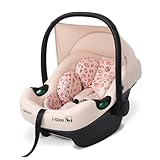 My Babiie MBCS02 i-Size Baby Car Seat - 40-87cm (Birth to 15 Months Approx.), R129, Group 0+, Lightweight Infant Carrier, Large Canopy, Newborn Insert, Adjustable Headrest - Pink Leopard - Image 6