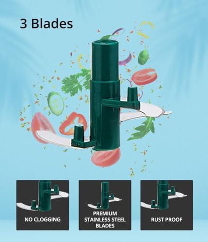 Image of Compact Manual Handy Chopper - 450 ml, Green