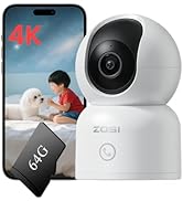 Amazon.co.jp: ゾシ(ZOSI) 防犯カメラ 【双方向通話・自動追跡】 300万