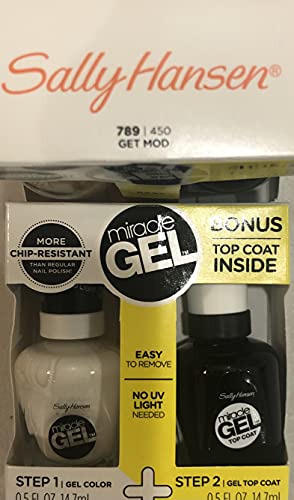 Sally Hansen, Miracle Gel Color and Top Coat Duo 789-450 Get Mod