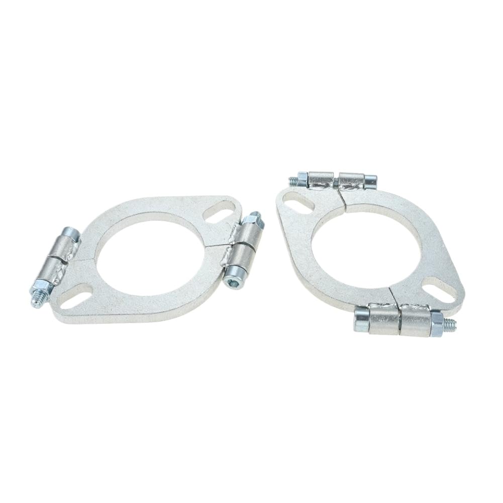 Auspuffflansch 2 Stück 1,75-2,5 Zoll Kompatibel Mit Auto Motorrad(2.25 inch)