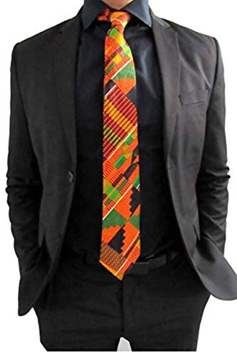 African Kente Necktie #3, Men's Tie, Afrocentric Tie, Black History, Choir, African/Men Accessory, African Print, and Graduation