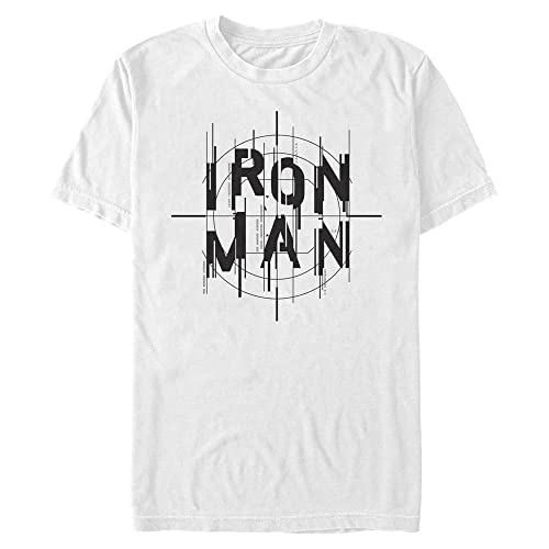 T-shirt Marvel Iron Man Scope haut manches courtes blanc homme 3XL