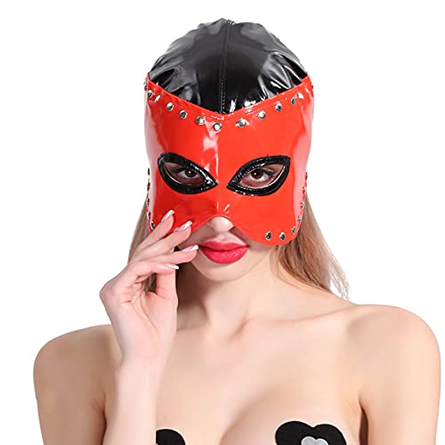 Pandodut Tocados vinculantes de Charol Accesorios de Escenario máscara de Juego de rol de Fiesta de Halloween Cover