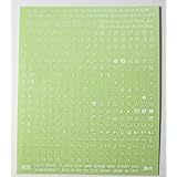 BitTradeOne DYKTS2 エンボス仕様強粘着キートップシール420種セット キーボードの印字修理 自作デバイス作成 (ホワイト)